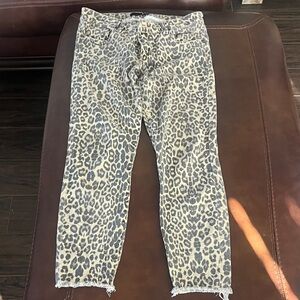 Kut from the Kloth Leopard Print Ankle Jeans